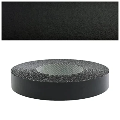 Bild av Mprofi MT® Melamin Kantband Kantlist med Smältlim 22mm x 5m Svart Självhäftande för Hyllmöbler, Byggskivor, Möbelskivor och Täckning av Kanten på en Standard MDF Skiva
