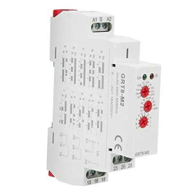 Bild av DEWIN Timer, GRT8 M2 toppkort timer AC 220 V multifunktionellt tidsrelä fördröjning med 10 funktioner