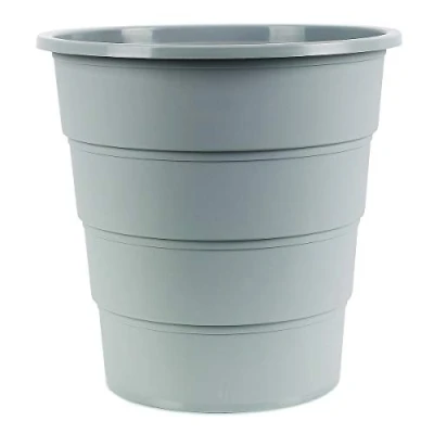 Bild av Office Products 19054621 10 papperskorg 16 liter plast design rund för kontor kök; 1 st. färg: grå elegant och praktisk stabil mått: 30,8 x 31 30 cm