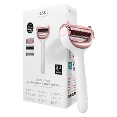 Bild av Geske Microneedle FACE BODY Roller 9 IN 1 Electronic Tools SMARTAPPGUIDED Ansiktsvård tillbehör, Storlek: One Size, Starlight