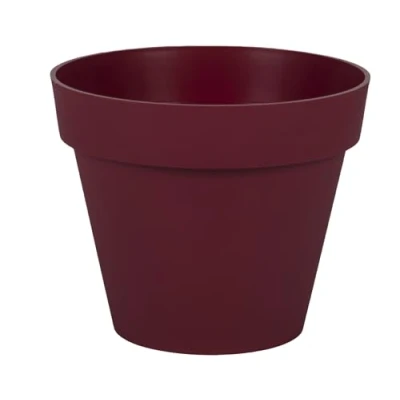 Bild av EDA Rund blomkruka Toscana Ø 20 cm volym 3 L x H 17 vinröd