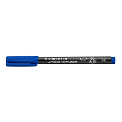 Bild av Staedtler 317 Lumocolor Universalstift permanent M 1,0 mm 10 Stück blau, Medium (ca. mm), 3 VE