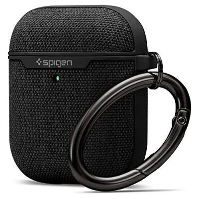 Bild av Spigen Urban Fit Designad för Apple Airpods 1 &amp; 2 Fodral [Front LED synlig] Svart