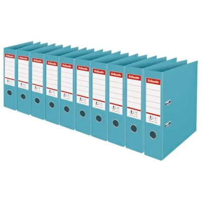 Bild av Esselte, A4 nr 1 spakpärm, blå, 75 mm baksida, plast, set med 10, Colour&#039;Breeze sortiment, 626504