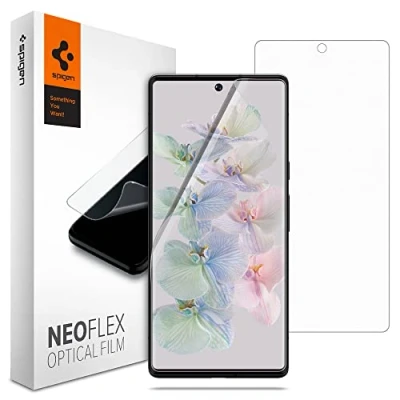 Bild av Spigen NeoFlex Skärmskydd kompatibel med Google Pixel 7 Pro, 2 Stycken, Full Täckning, Anti repa, Responsiv Touch, Case friendly, TPU film