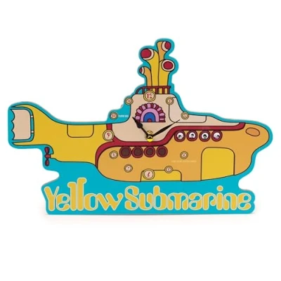 Bild av Puckator The Beatles Yellow Submarine licensierad bildklocka väggklocka klockor herr söt cool preppy hem spelrum sovrum kontor dekor dekoration astetiska tillbehör saker män
