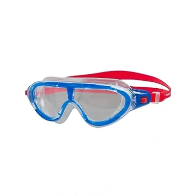 Bild av Speedo Barnbiofuse Rift Junior skyddsglasögon, lava röd/vacker blå/klar, en storlek