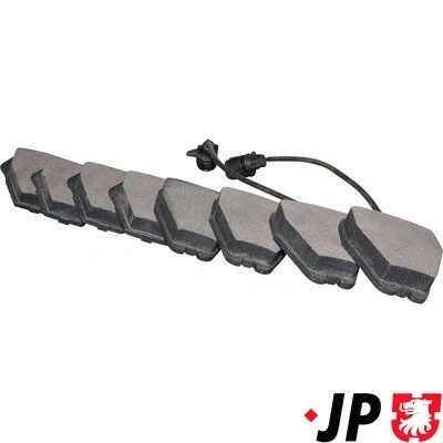 Bild av JP GROUP 1163602710 Jeu de plaquettes frein Essieu avant avec contact du palpeur d&#039;usure intégré AUDI: A4 B5 Avant, A6 C5 Berline