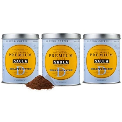 Bild av Premium Saula Målat kaffe, Pack 3 kaburkar om 250 gr. Koffeinfritt 100% Arabica