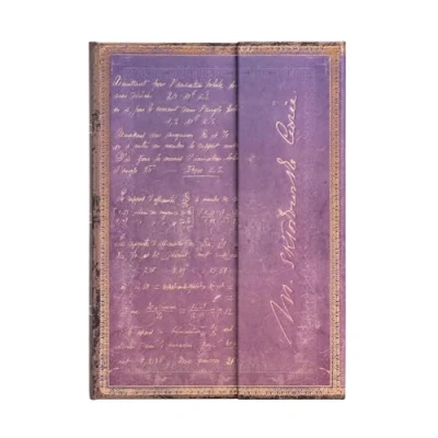 Bild av Carnet à couverture rigide Marie Curie, Science de la Radioactivité Midi Ligné 144 p.: Hardcover, Wrap Closure, 120 gsm, ribbon marker, memento pouch