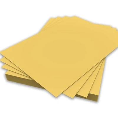 Bild av A4 Ljusgul färgpapper 80 gsm ark dubbelsidigt skrivarpapper kopiator Origami Flyers ritning skola kontor tryck 210 mm x 297 (A4 ljusgult papper 50 ark)