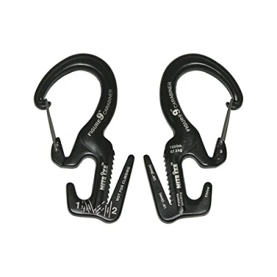 Bild av tarp karbin, linjusterare, NITE IZE FIGURE 9 CARBINER ROPE TIGHTENER SMALL