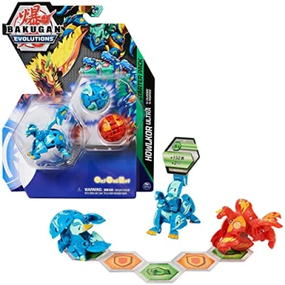 Bild av BAKUGAN &quot;Evolutions&quot; startpaket med 3 bollar (Ultra Aquos Howlkor, Basic Pyrus Pegatrix, Colossus)