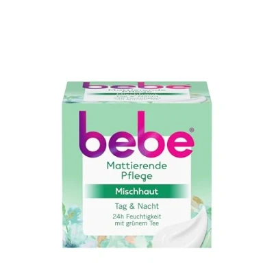 Bild av bebe matt vård (50 ml), ansiktskräm för blandhy med grönt te, lätt fuktkräm ansiktet