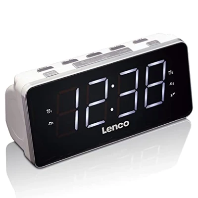 Bild av Lenco CR 18 clock radio FM Vit