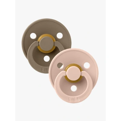 Bild av BIBS Colour Napp 2 pack Latex Stl Rund, Dark Oak/Blush