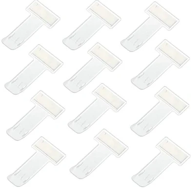 Bild av YAVO EU plast bil vindruta parkeringsljushållare, 12 stycken parkeringsljushållare transparent bilhållare klämma anteckning hållare för bilpasshållare