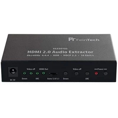 Bild av FeinTech VAX00102 HDMI 2.0 ljudutdragare med ARC, svart