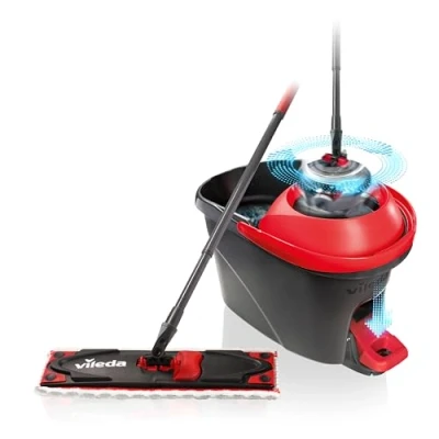 Bild av Vileda ULTRAMAX Turbo 4023103237742 Golvmoppset, Svart, Röd, 49 x 30.6 29.8 cm