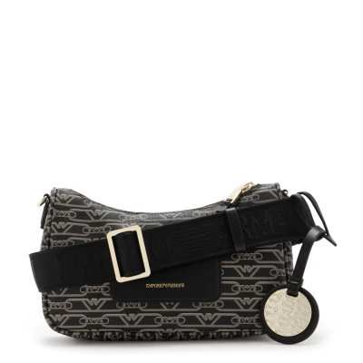 Bild av Emporio Armani Baguette Monogram Axelremsväska, Storlek: One Size, Nero/ecru