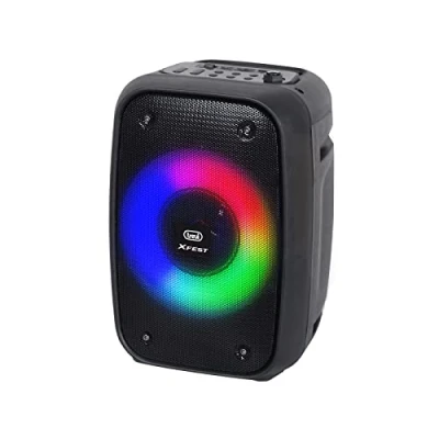Bild av Trevi XFest XF 150 KB bärbar förstärkt högtalare, Bluetooth högtalare med dynamisk mikrofon ingår för Karaoke, äkta trådlös stereo, USB uttag, Micro SD, inbyggt batteri