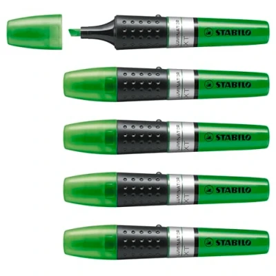 Bild av Highlighter STABILO LUMINATOR Box of 5 Green