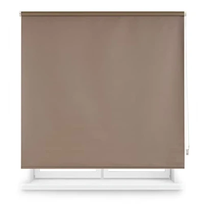 Bild av INTERBLIND Premium slät ogenomskinlig rullgardin storlek 100 x 230 cm bredd och höjd 97 225 termisk värmeisolering ljus, kyla