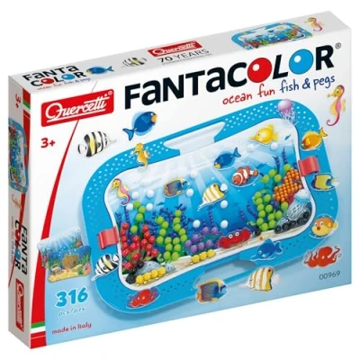 Bild av Quercetti Ocean Fun Fish &amp; Pegs plugg