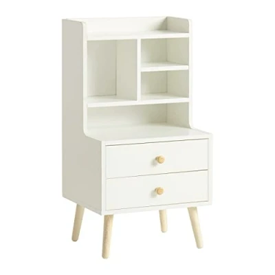 Bild av SoBuy Nattduksbord med 2 lådor, Soffbord, Sidobord, Sängbord, FBT100 W