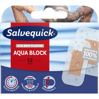 Bild av Salvequick Plåster Aqua Block 12/fp