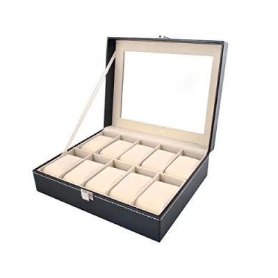 Bild av ISO TRADE Elegant Organizer for Watches Case 10 Compartments Box 1369 Smyckesarrangörer för Garderob/Klädskåp, Multifärg, Unik