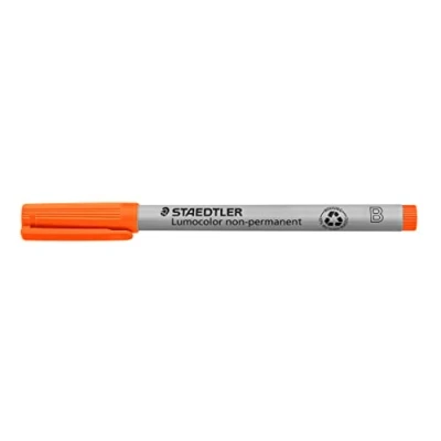 Bild av Staedtler 312 4 Lumocolor Universalstift B Spitz, 1.0 oder 2.5 mm, 10 Stück, orange