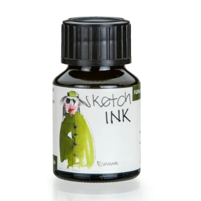 Bild av Rörer &amp; Klingner sketchINK skriv och ritbläck 50 ml flaska smaragd Emma