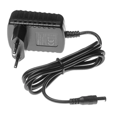Bild av vhbw 1x strömförsörjning, kompatibel med Casio HR 150 TER, 8 TER skrivbordsminiräknare, miniräknare skrivare 3,8 cm kabel