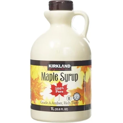 Bild av Kirkland 100 % kanadensisk lonnsirap grad A mork barnsten) rik smak 1 liter (1,4 kg)