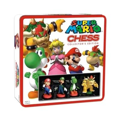 Bild av USA OPOLY, Super Mario Chess Game, Board Ages 7+, 2 Players, 60+ Minutes Playing Time