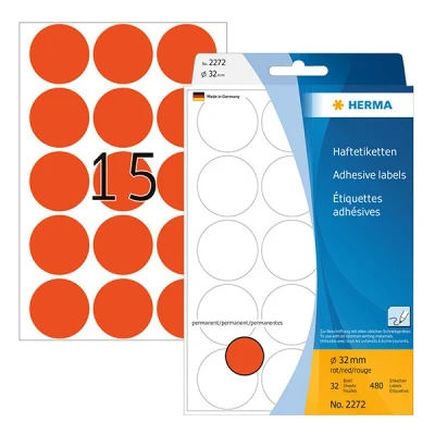 Bild av HERMA round labels 480 label(s) 32 mm