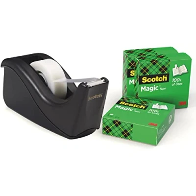 Bild av Scotch C60 BK4 Tejpdispenser, Svart, 9 x 7.5 11.5 cm