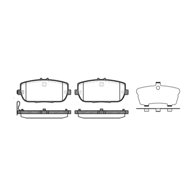 Bild av REMSA 1190.01 Jeu de plaquettes frein Essieu arrière contact signal d&#039;usure inclus avec feuille collante accessoires MAZDA: MX 5 3, IV