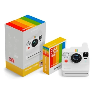 Bild av Polaroid NOW+ Gen3 Instant Camera Bluetooth Connected Kamera + Färgfilmspaket (16 bilder) Vit (6563)