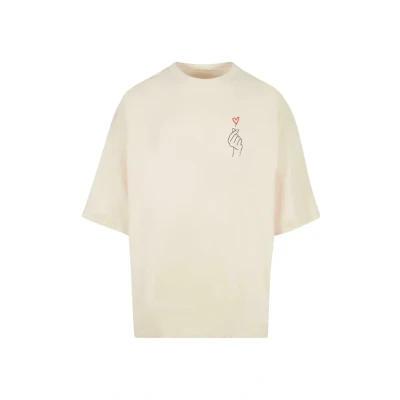 Bild av Merchcode K Heart HUGE Tshirt med print, Storlek: 5XL, Whitesand