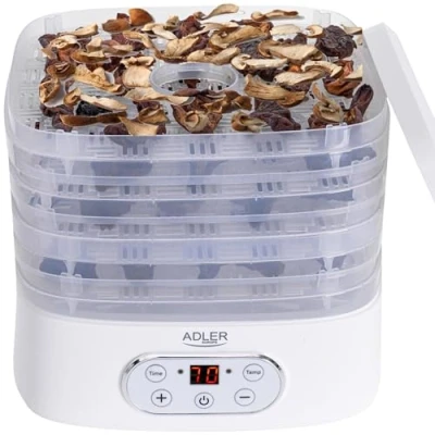 Bild av ADLER AD 6658 Mat dehydrator, 550 W, torkskåp, torkutrustning, vit
