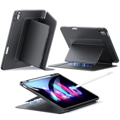 Bild av ESR Fodral för iPad Air 13 tum M2 2024, Pro 12,9 (2022/2021/2020), stativ USB C Pro/Pencil, svart