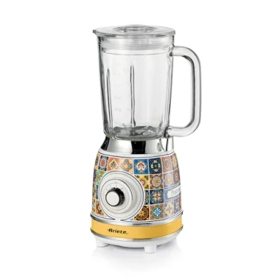Bild av Ariete 583 Positano mixer med 1,5 liter glaskopp, 4 rostfria stålblad, hastigheter + puls, 1 000 watt