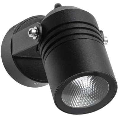 Bild av LCD LED utomhusväggspot 5019, svart, IP54