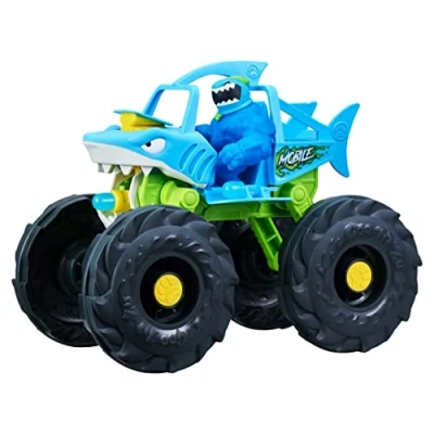 Bild av Heroes of Goo Jit Zu &quot;Stretch And Strike Thrash Mobile! Fordon med missil launcher och Stretchy, Filled Exclusive Race Suit Thrash. (41411)
