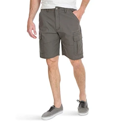 Bild av Wrangler Authentics mäns klassiska avslappnade passform stretch cargoshorts, Oliv Ripstop, 40