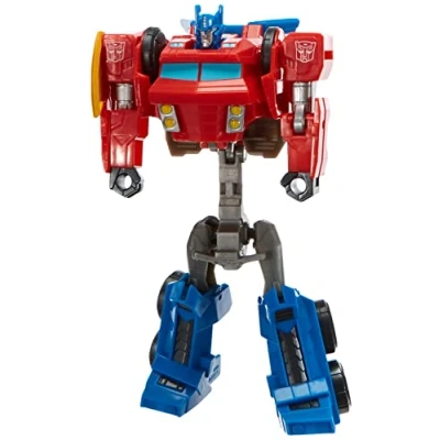 Bild av Transformers Bumblebee Cyberverse Adventures Warrior Class Optimus Prime actionfigur leksak, repeterbar attackrörelse, åldrarna 6 och uppåt, 13,7 cm