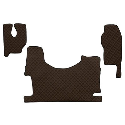 Bild av F CORE FL24 BROWN Set med golvmatta Konstläder Fram 3 brun