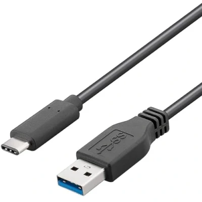 Bild av PremiumCord USB C till 3.0 anslutningskabel 2 m, upp 5 Gbit/s, 3.0/3.1 SuperSpeed datakabel, 3.1 typ kontakt A kontakt, 3 x skärmad, färg svart, längd m